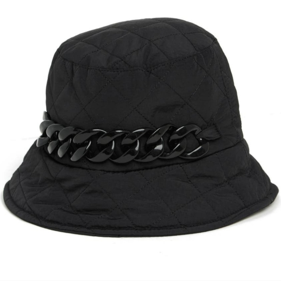 Vince Camuto Accessories - Vince Camuto Quilted Bucket Hat Black